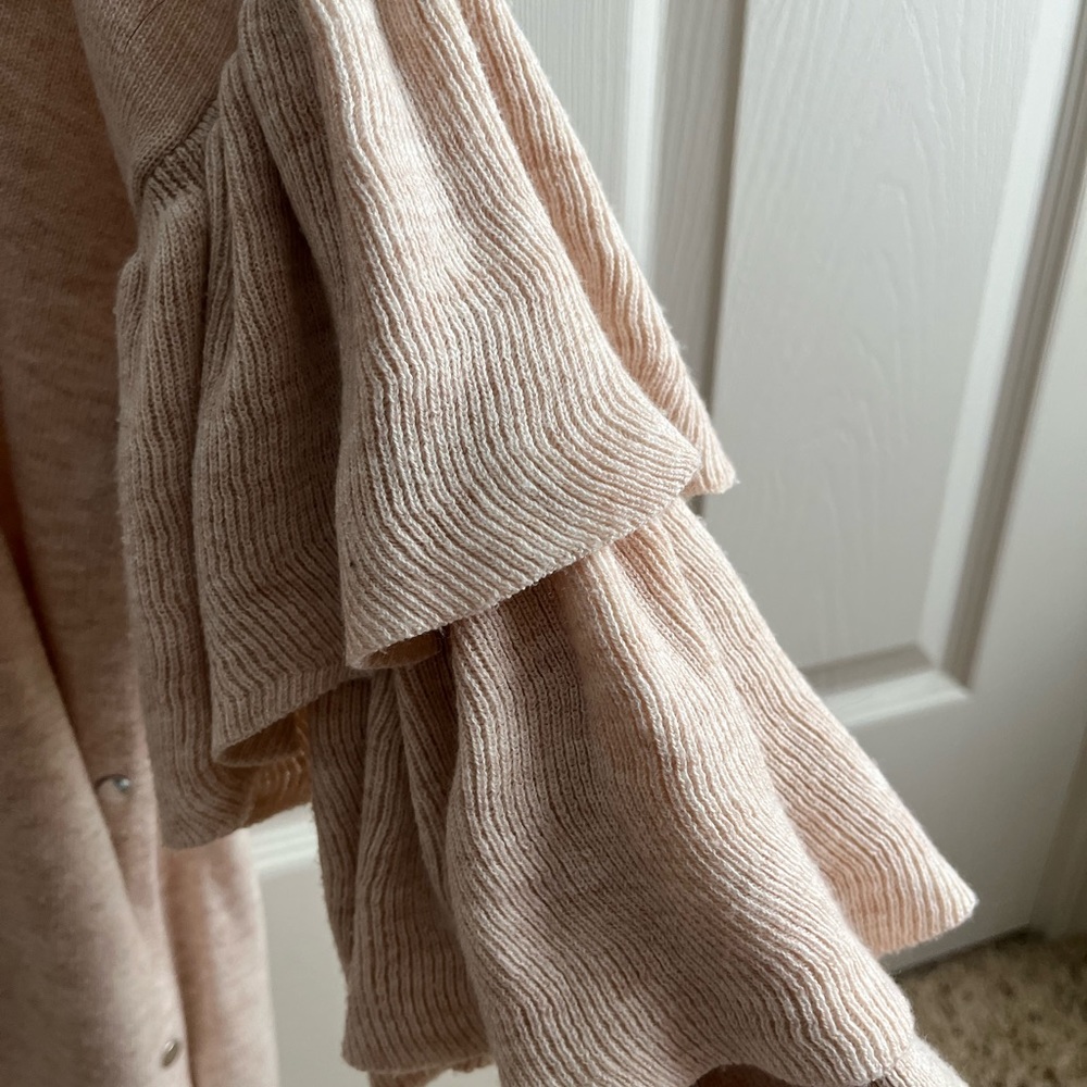ASOS Maternity Cream Ruffle Sleeve Sweater - Picture 7 of 7